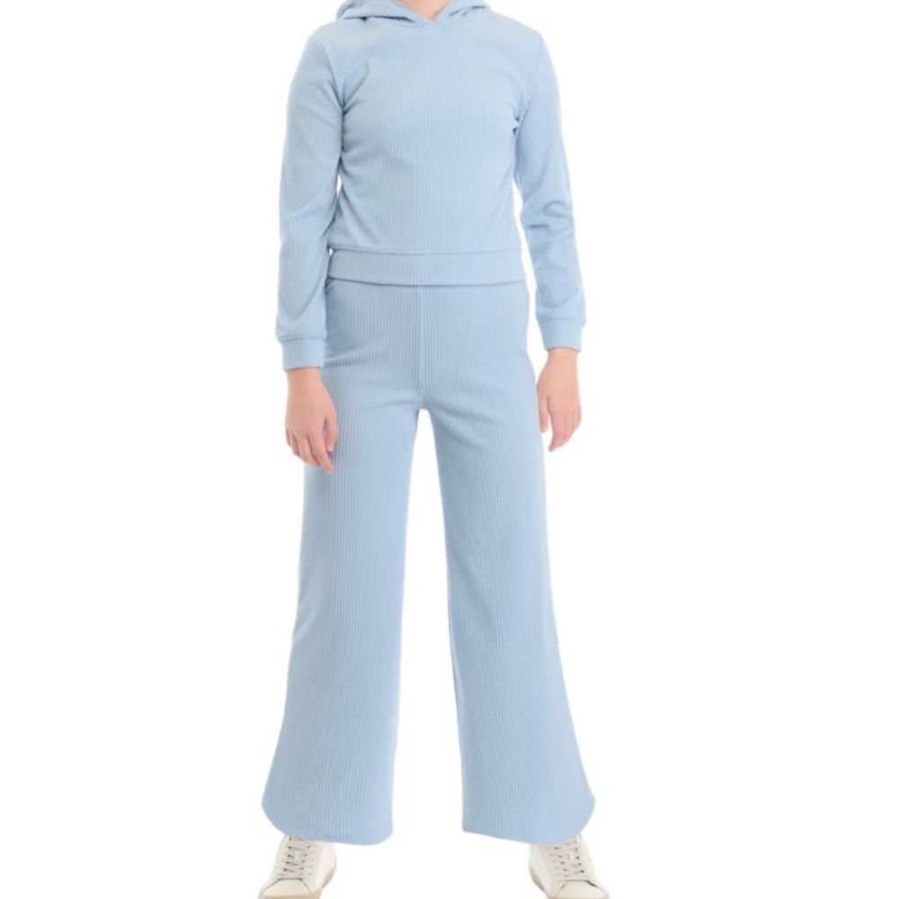 NWOT Derek Heart Ribbed Hoodie Pants Set